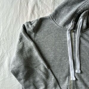Grey Reflex Zipup Hoodie
